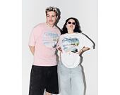 Triko New Era - Branded Beach Graphic Oversized Tee - Pink Rouge