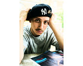 Baret New Era - MLB IMAGE DROP Retro Pin Beret - NY Yankees - Black
