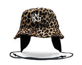 Klobouk Kangol - Interlock Earfap Bucket - Leopard Tan