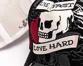 Kšiltovka Ed Hardy - Unisex Live Fast Love Hard 5 Panel Trucker Cap - Black