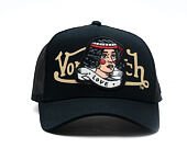 Kšiltovka Von Dutch - Trucker - Love Patch - Black