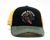 Kšiltovka Von Dutch - Trucker - Print - Black / Green