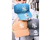 Kšiltovka '47 Brand - MLB Thick Cord CLEAN UP - NY Yankees - Camel