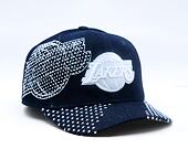 Kšiltovka Mitchell & Ness - NBA Run Stitch Pro Snapback - Los Angeles Lakers - Blue