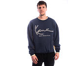 Mikina Karl Kani - Signature BRK Insert Oversized Crew - Blue