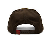 Kšiltovka Capslab - Looney Tunes Trucker - Bugs Bunny Logo Peek Suede - Olive / Brown