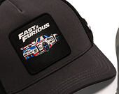 Kšiltovka Capslab - Fast & Furious Trucker - Tokyo Drift - Grey / Black