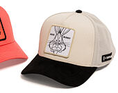 Kšiltovka Capslab - Looney Tunes Trucker - Bugs Bunny Line Art Suede Visor - Off White / Black