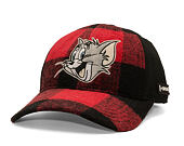 Kšiltovka Capslab - Tom & Jerry Trucker - Tom Grin Buffalo Check - Red / Black