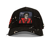 Kšiltovka Capslab - Thriller Pop Legend Trucker - Distressed Black Denim