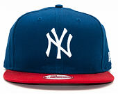 Kšiltovka New Era 9FIFTY Cotton Block New York Yankees Snapback Light Royal / Scarlet