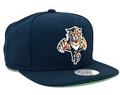 Kšiltovka Mitchell & Ness Florida Panthers Wool Solid Navy Snapback
