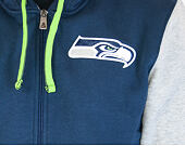 Mikina s kapucí New Era NFL Team Seattle Seahawks Full Zip Hoody Blue