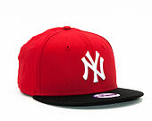Dětská Kšiltovka New Era Cotton Block New York Yankees Scarlet/Black/White Snapback Youth