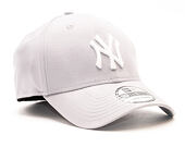 Kšiltovka New Era League Basic New York Yankees Grey/White 39THIRTY Stretchfit