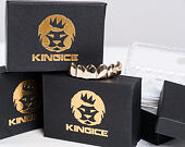 Pozlacené zuby King Ice Gold Plain Top Grillz