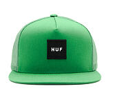Kšiltovka HUF Box Logo Trucker Green Snapback