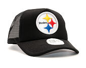 Kšiltovka New Era 9FORTY Trucker NFL Pittsburgh Steelers Black/White Snapback