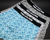 Boxerky Pink Dolphin Wave Boxer Briefs 3 Pack Multicolor