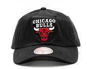 Kšiltovka Mitchell & Ness Washed Cotton Chicago Bulls Black 110 Snapback