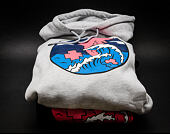 Mikina s kapucí Pink Dolphin Splash Wave Hoodie Heather Grey