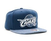 Kšiltovka Mitchell & Ness Melange Infill Cleveland Cavaliers Navy Snapback