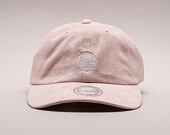 Kšiltovka Mitchell & Ness Micro Suede Slouch Golden State Warriors Light Pink Strapback