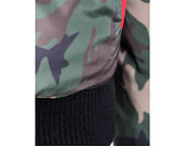 Oboustranná péřová zimní bunda Sprayground Shark Mouth Reversible Camo