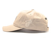 Kšiltovka Mitchell & Ness Rock Font Dad Hat Miami Heat Khaki Strapback