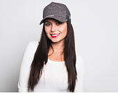 Dámská kšiltovka New Era Jersey Trucker 9FORTY Grey Heather Snapback
