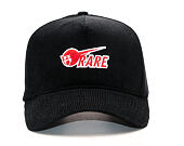 Kšiltovka Pink Dolphin Rare Corduroy Structured Black Zipback