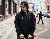 Mikina S Kapucí Pink Dolphin Drop Sleeve Hoodie Black