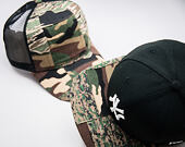 Kšiltovka New Era Patchwork Camo Trucker 9FORTY Woodland Camo Snapback
