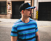Triko New Era Native AOP Tee Blue Azure