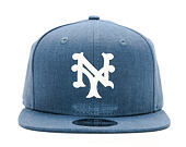 Kšiltovka New Era Linen Felt New York Mets 9FIFTY Navy Strapback