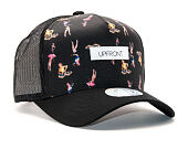 Kšiltovka UPFRONT Pin-Up Vinyl Baseball Trucker Black Snapback