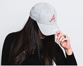 Dámská Kšiltovka New Era Jersey Essential Atlanta Braves 9FORTY Gray/Blush Strapback