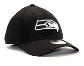 Kšiltovka New Era Monochrome Seattle Seahawks 39THIRTY Black
