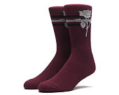 Ponožky HUF Ambush Rose Maroon