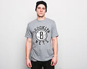 Triko Mitchell & Ness T-Shirt Distressed Logo Brooklyn Nets Grey