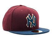Kšiltovka New Era Chenille Plique New York Yankees 59FIFTY Maroon
