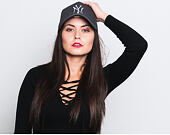Kšiltovka New Era League Essential A Frame New York Yankees 9FORTY Grey Heather/Black Snapback