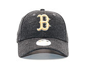 Dámská Kšiltovka New Era Essential Jersey Boston Red Sox 9FORTY Grey Heather/Gold Strapback