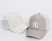 Dámská Kšiltovka New Era Essential A-Frame Trucker New York Yankees 9FORTY Gray/White Snapback