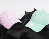 Dámská Kšiltovka New Era Jersey Los Angeles Dodgers 9FORTY Pink/White Strapback