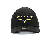 Dětská Kšiltovka New Era Char Outl Batman 9FORTY Toddler Black/Cyber Yellow Strapback
