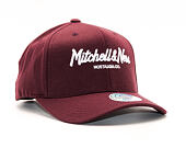 Kšiltovka Mitchell & Ness Pinscript High Crown 110 Maroon Snapback