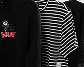 Mikina S Kapucí HUF Felix The Cat Hooded Sweatshirt Skate Black