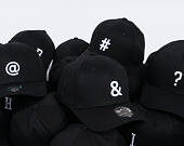 Kšiltovka State of WOW ALPHABET - Zavináč Baseball Cap Crown 2 Black/White Strapback
