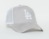 Dámská Kšiltovka New Era  Micro Cord  Los Angeles Dodgers  9FORTY A-FRAME TRUCKER  Gray / Optic Whit